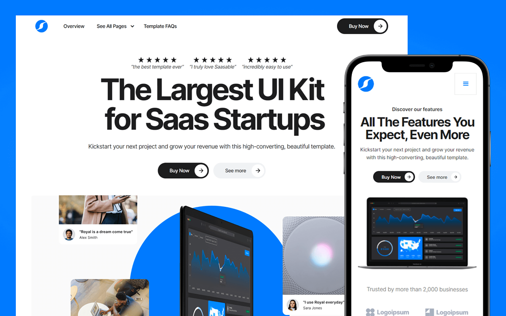 Saasable - SaaS Website Template