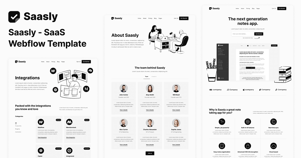 Saasly SaaS Website Template