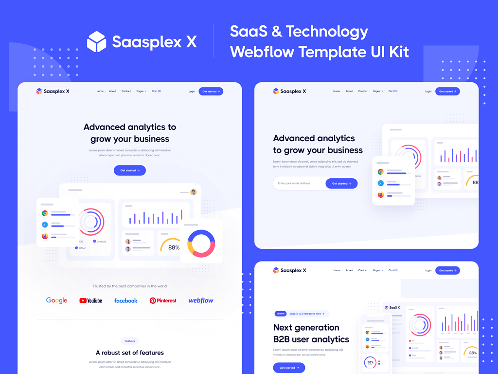 saasplex webflow template