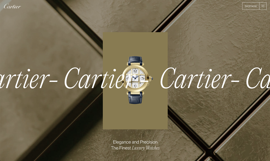 5. Cartier A Concept For A Watch Website